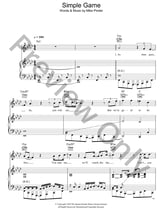 Simple Game piano sheet music cover